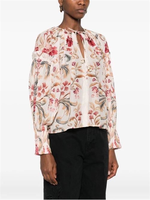 Floral print shirt FARM RIO | 345086SNAKESCARVESBLACK26097